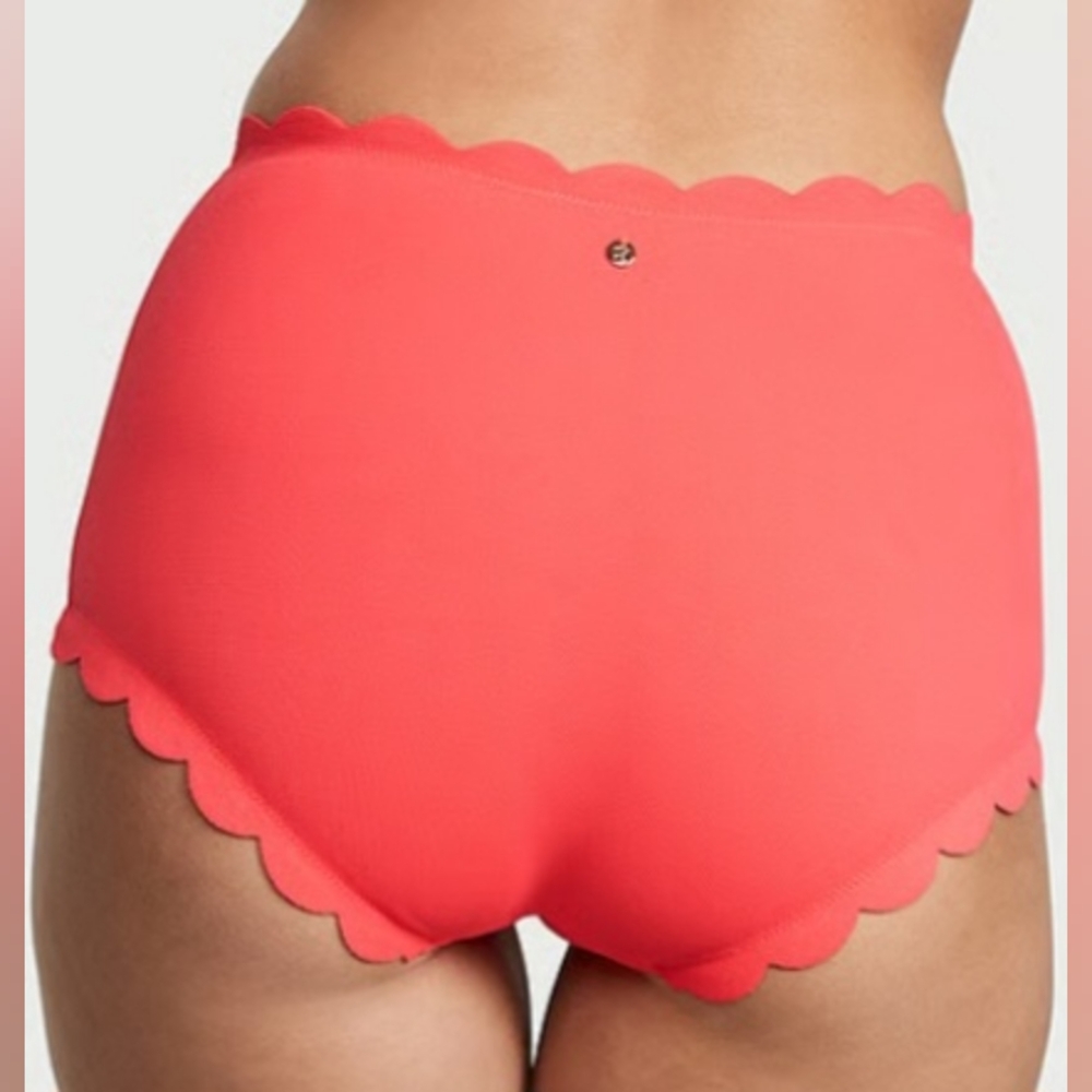 S VS Swim High Waist Boyshort Bikini Bottom Tropical Island Getaway - Picture 3 of 4